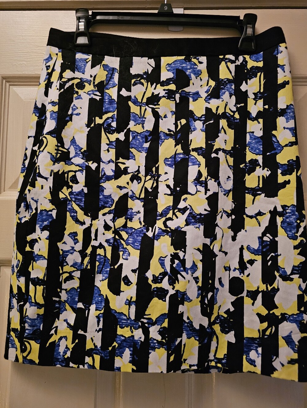 Peter Pilotto Abstract Mini Skirt in Yellow, Blue & Black